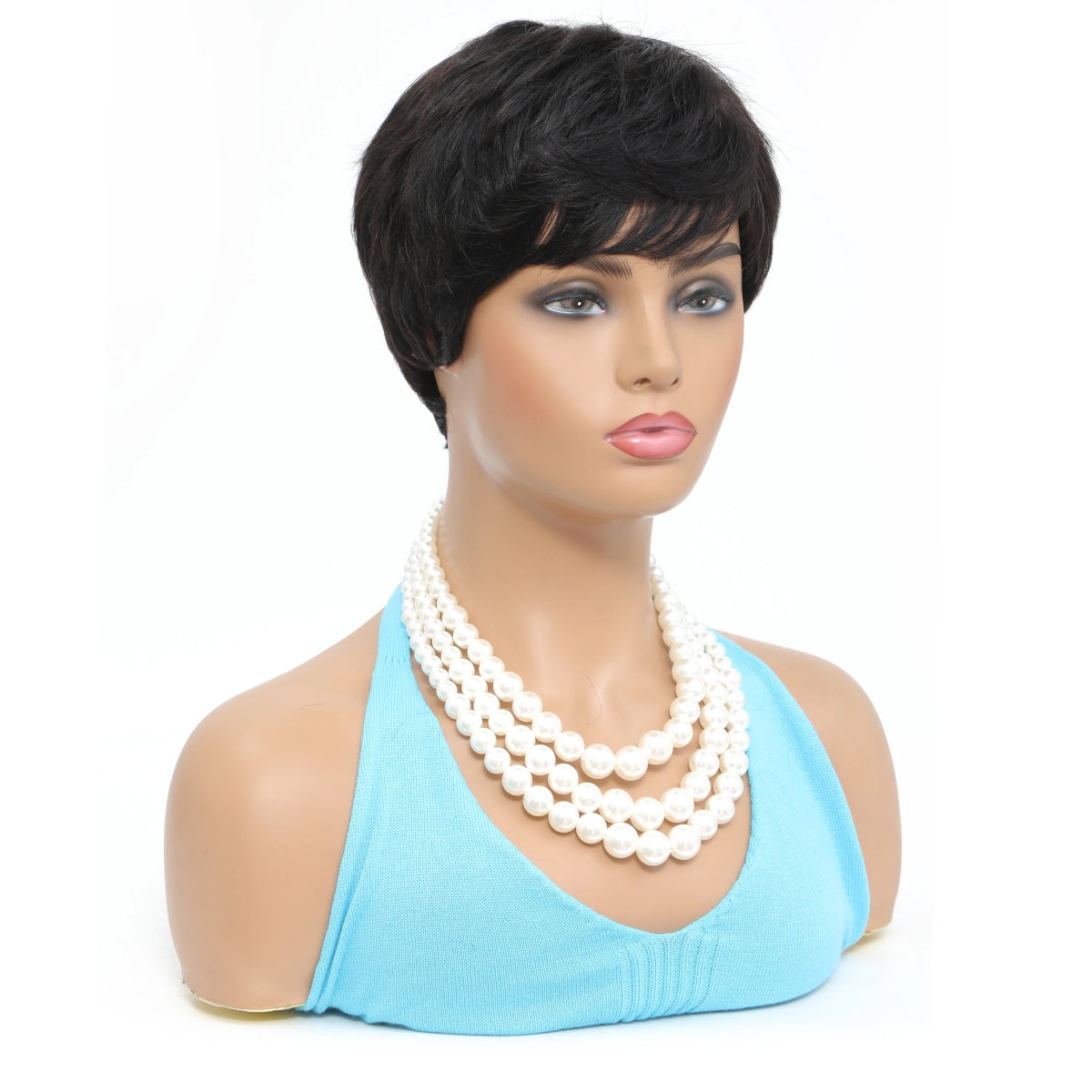 Pixie Cut Human Hair Wig with Bangs - HairNjoy