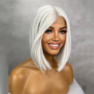 Platinum Blonde Short Bob Wig - HairNjoy