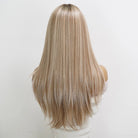 Platinum Gradient Long Straight Hair - HairNjoy