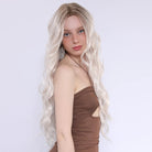 Platinum Light Coffee Gradient Wig - HairNjoy