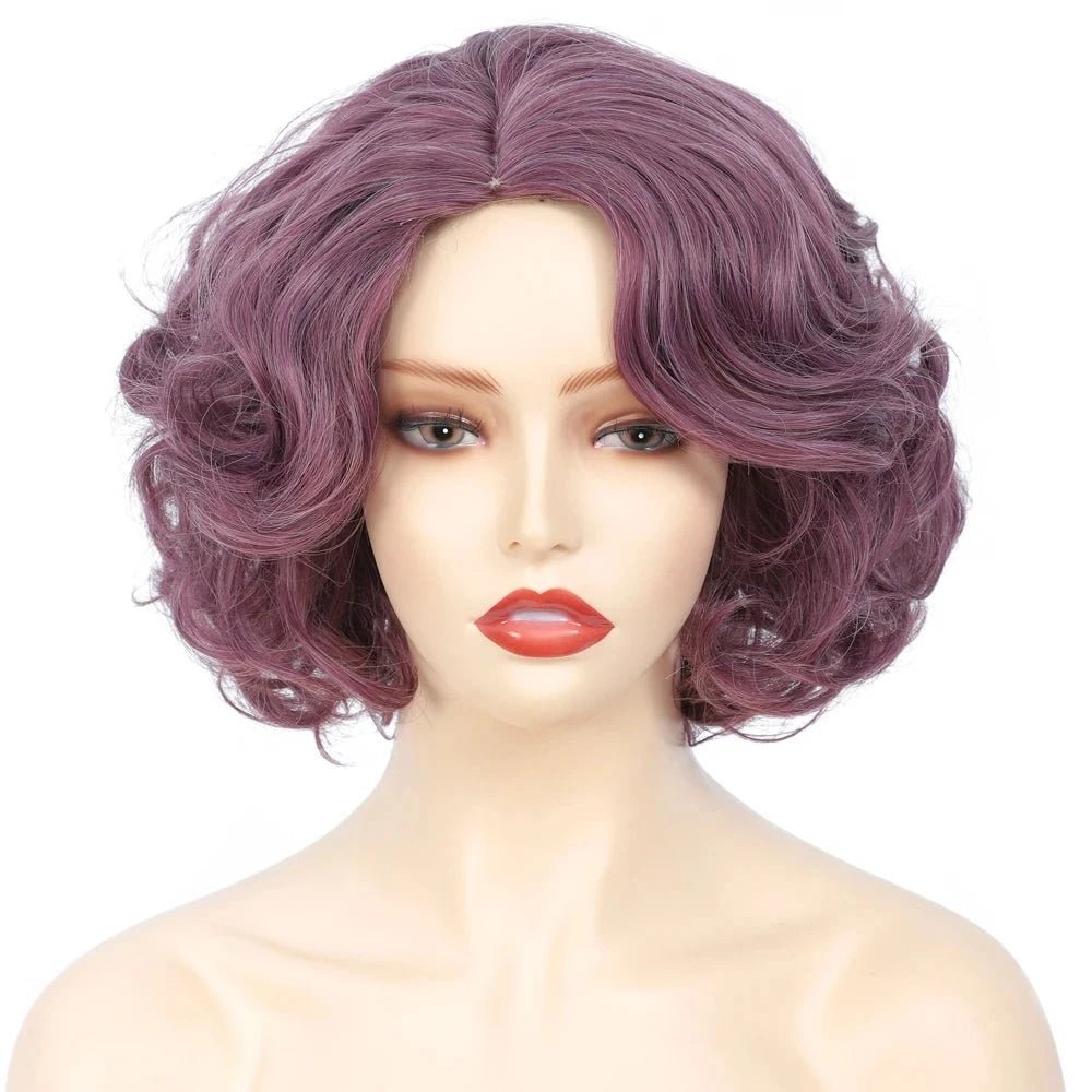 Purple Mesmerizing Mane Synthetic Wig - HairNjoy