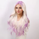 Purple Ombre Gradient Long Wavy Wig - HairNjoy