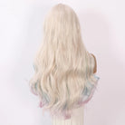 Rainbow Gradient Highlight Wavy Wig - HairNjoy