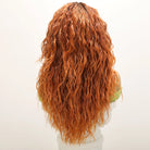 Red Orange Curly Synthetic Wig - HairNjoy