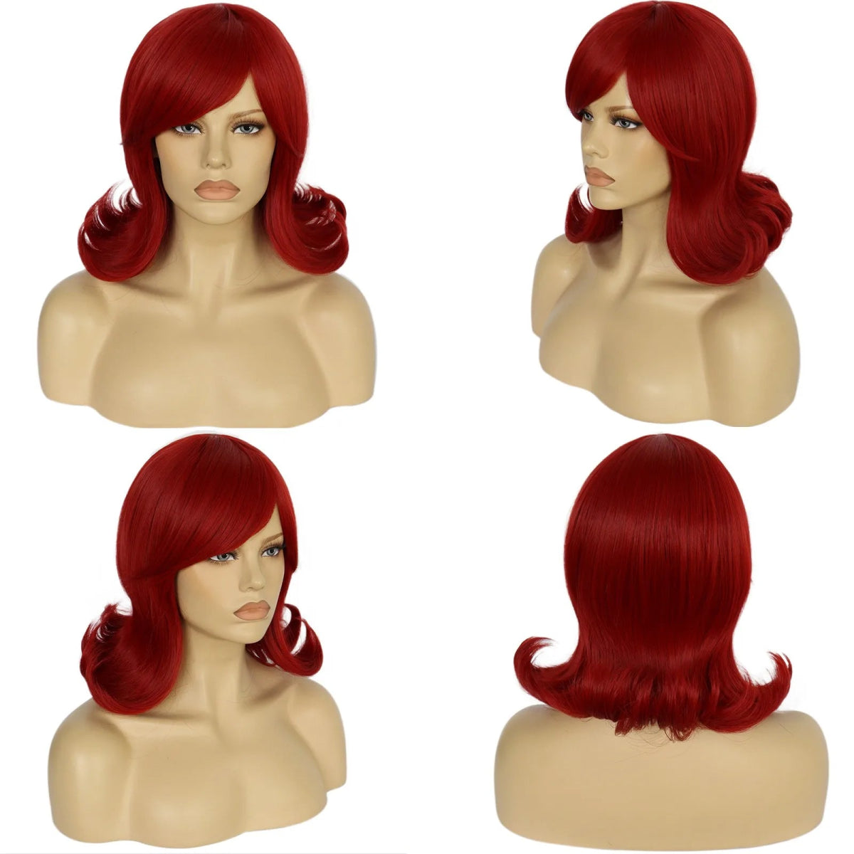 Red Silky Smooth Synthetic Hair Wig - HairNjoy