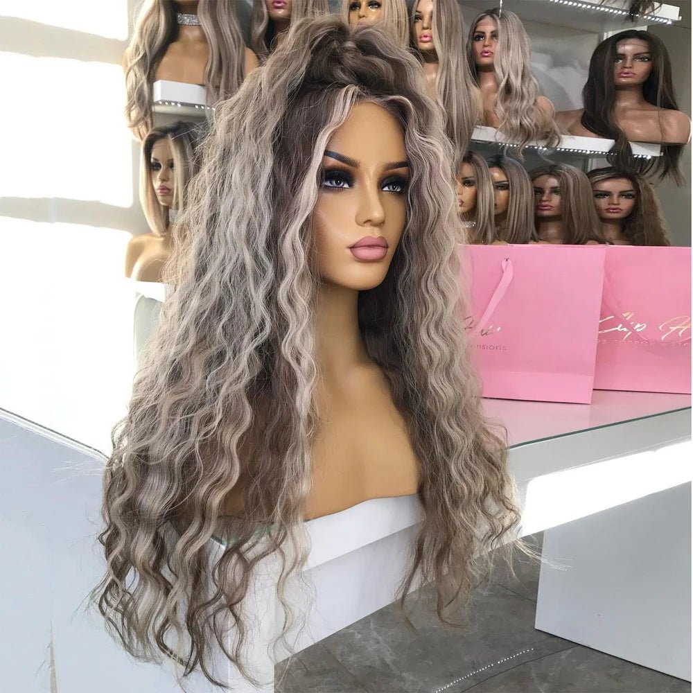 Remy Human Hair Full Lace Highlights Wig - HairNjoy