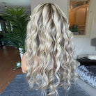 Rooty Melting Blonde Balayage Curly Wig - HairNjoy