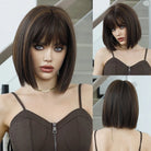 Rose Pink Short Synthetic Wig - HairNjoy