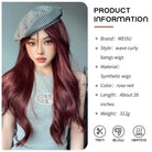 Rose Red Wavy Party Wig - HairNjoy