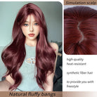 Rose Red Wavy Party Wig - HairNjoy