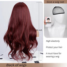 Rose Red Wavy Party Wig - HairNjoy