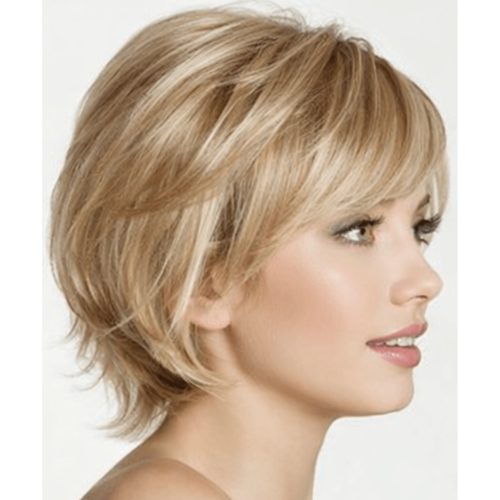 Short Light Blonde Straight Wig - HairNjoy