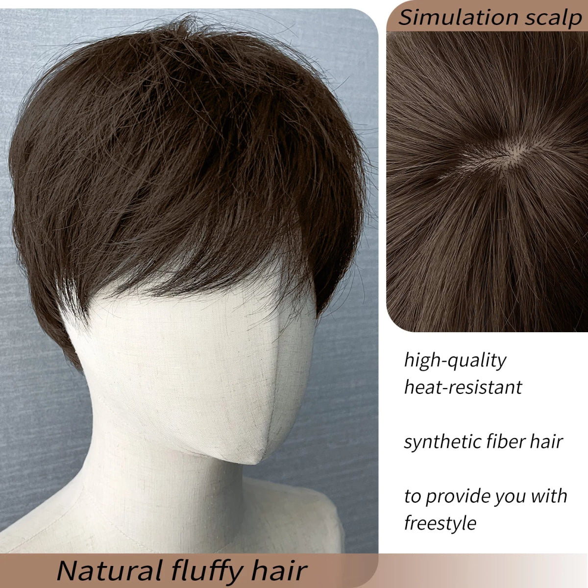 Short Straight Cosplay Wig - HairNjoy