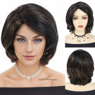 Short Wavy Wig with Bangs - HairNjoy