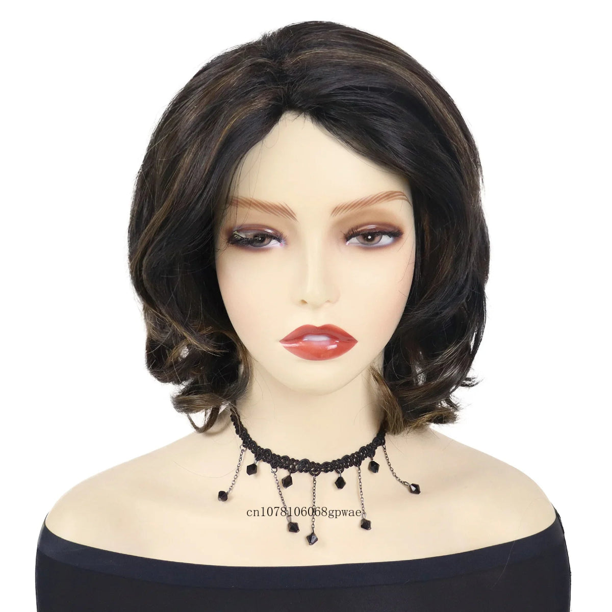 Short Wavy Wig with Bangs - HairNjoy