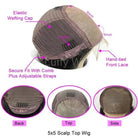 Silky Straight Dark Brown Roots Human Hair Wig - HairNjoy