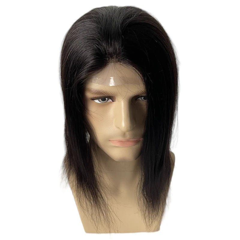 Silky Straight Lace Toupee - HairNjoy