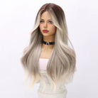 Silver Gray Gradient Lace Front Wig - HairNjoy