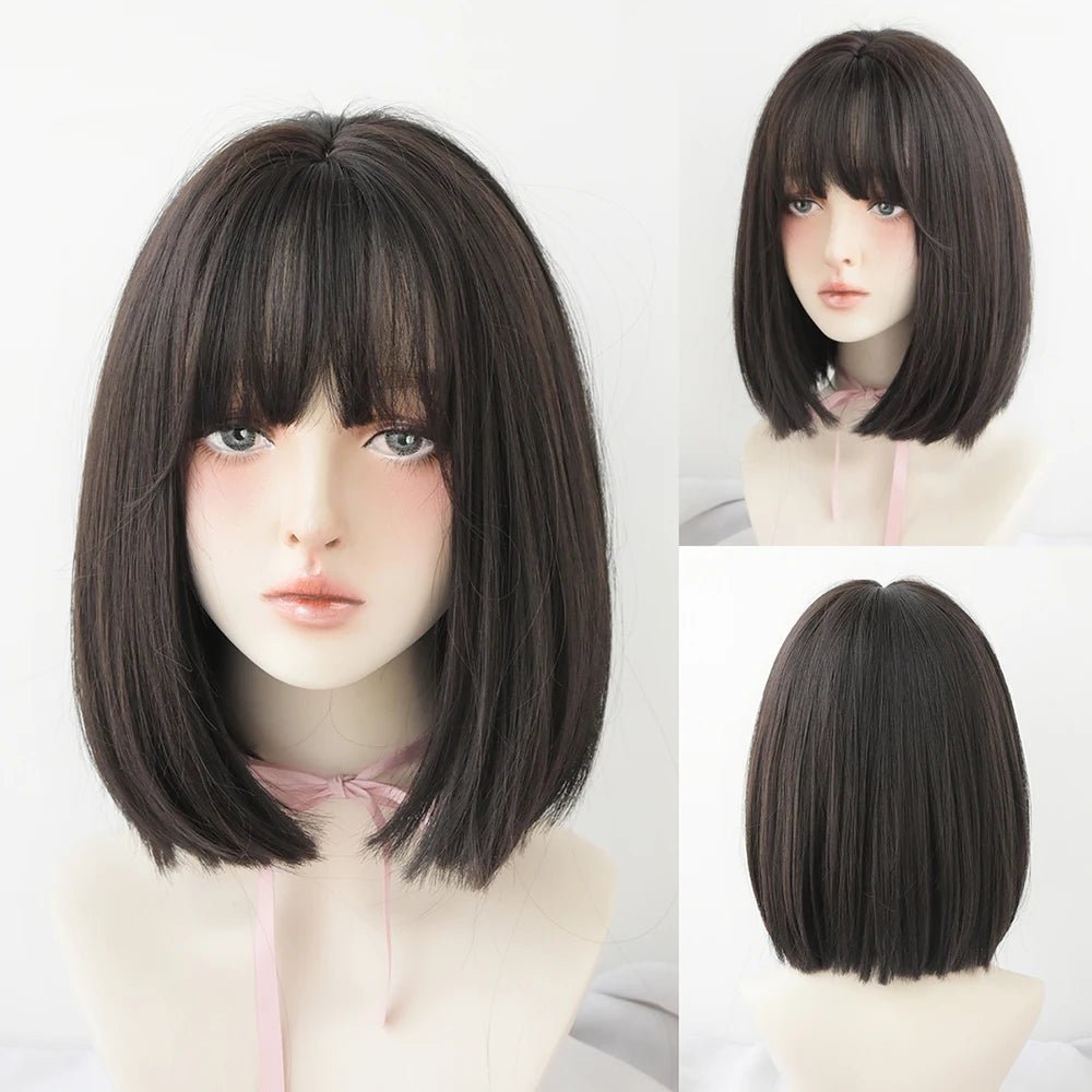 Straight Bob Synthetic Wig - HairNjoy