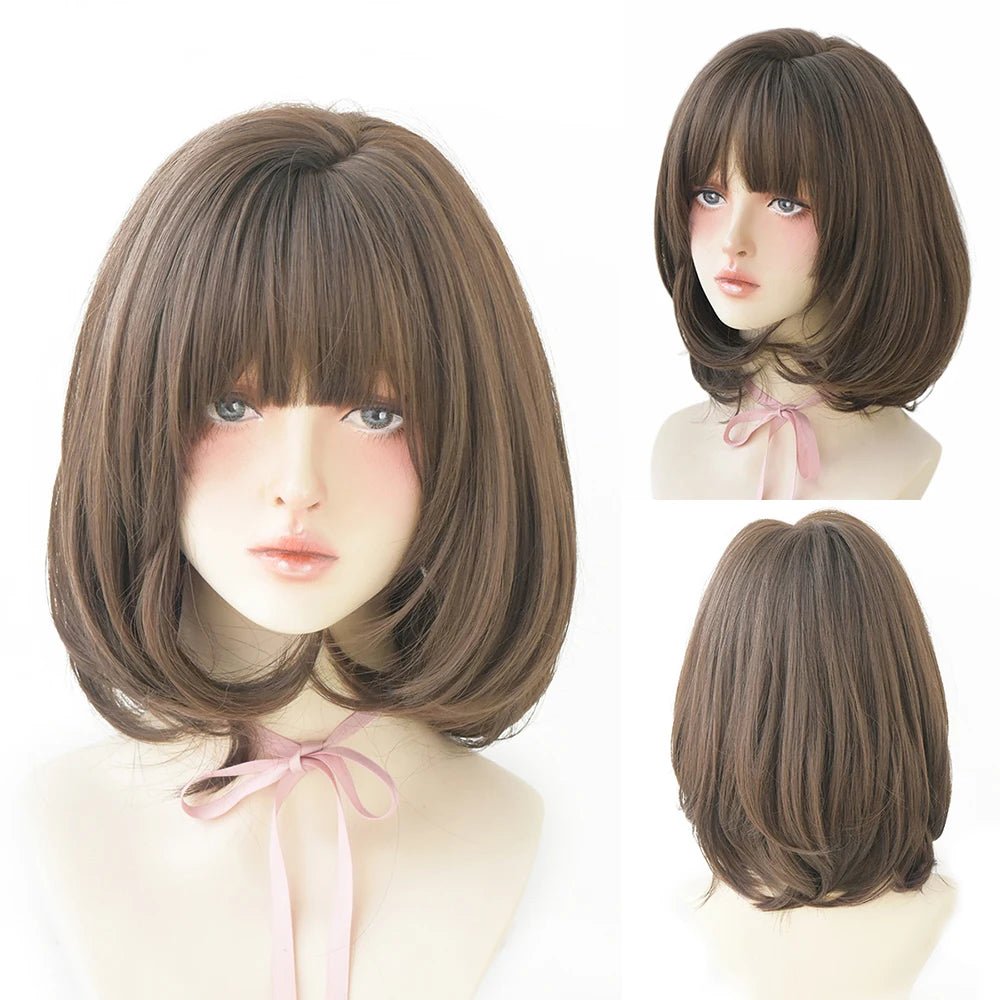 Straight Bob Synthetic Wig - HairNjoy