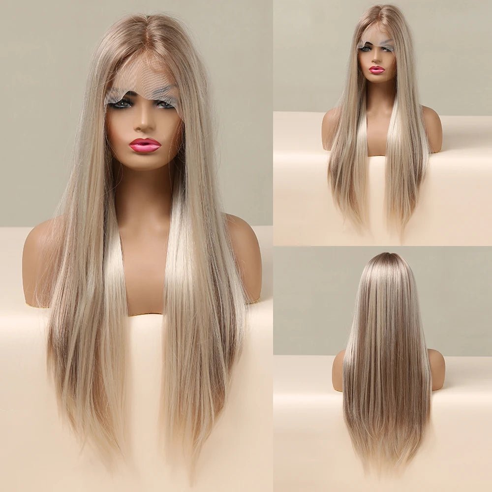 Straight Highlight Enchantment: Synthetic Wig - HairNjoy