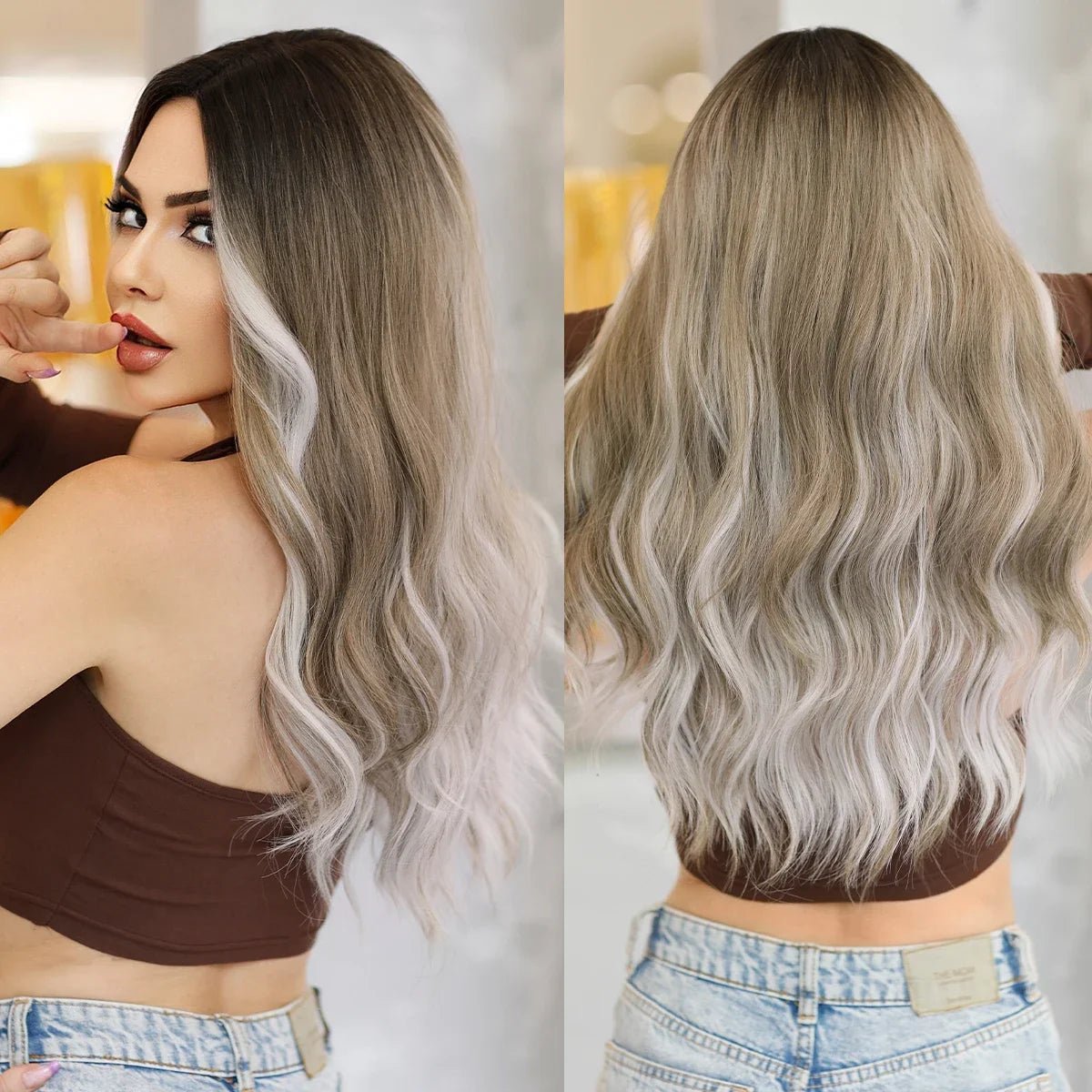 Stylish Long Wavy Wig - HairNjoy