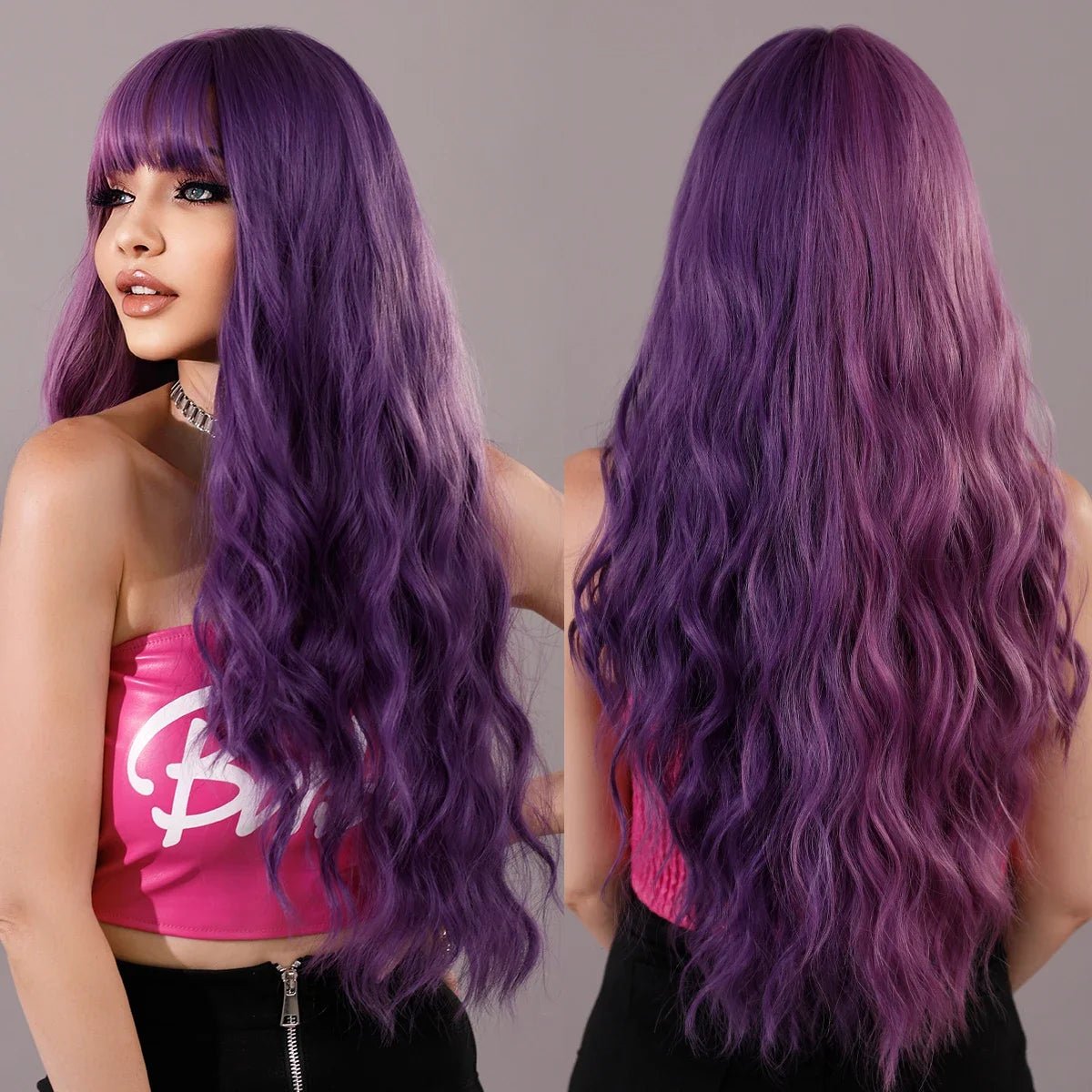 Stylish Long Wavy Wig - HairNjoy