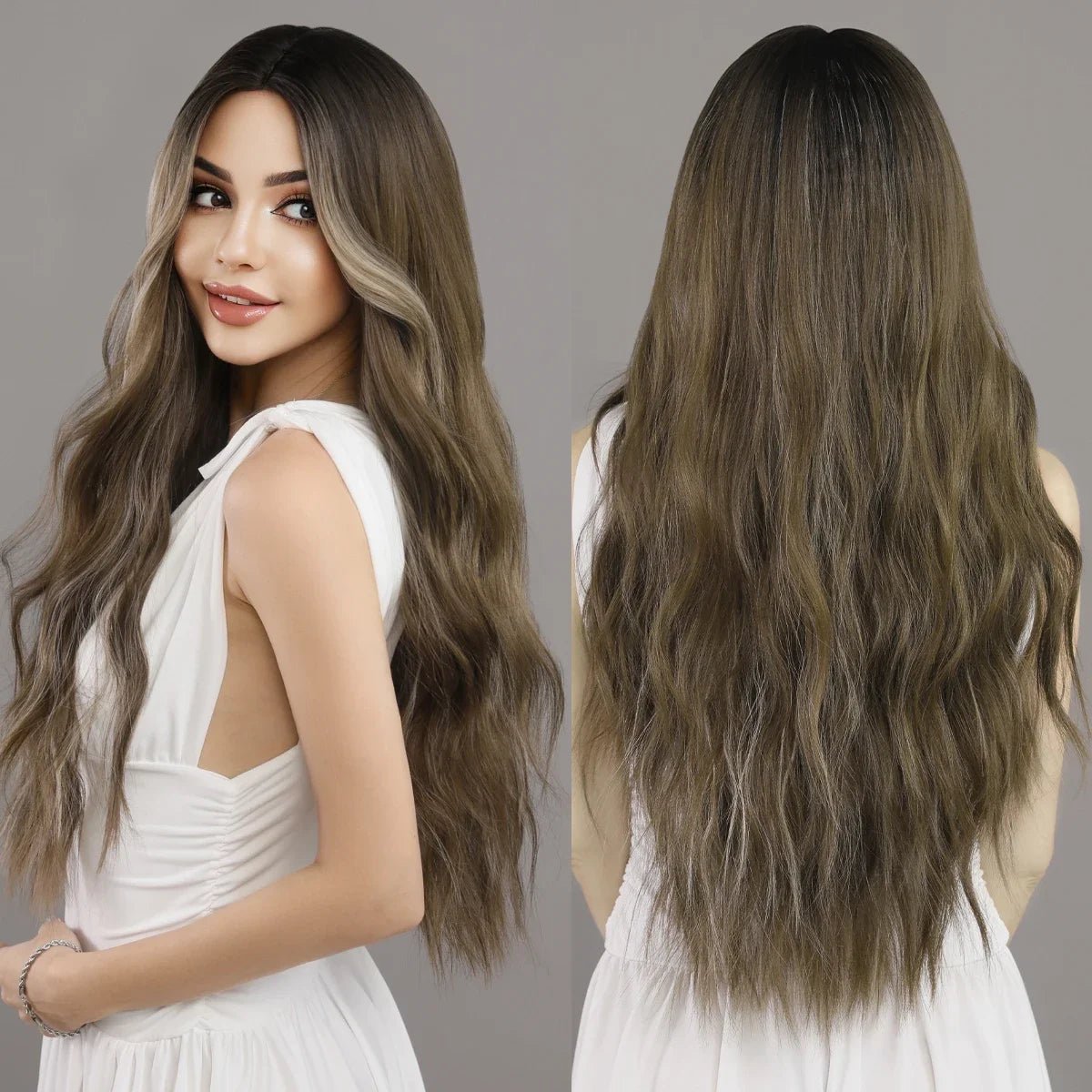 Stylish Long Wavy Wig - HairNjoy