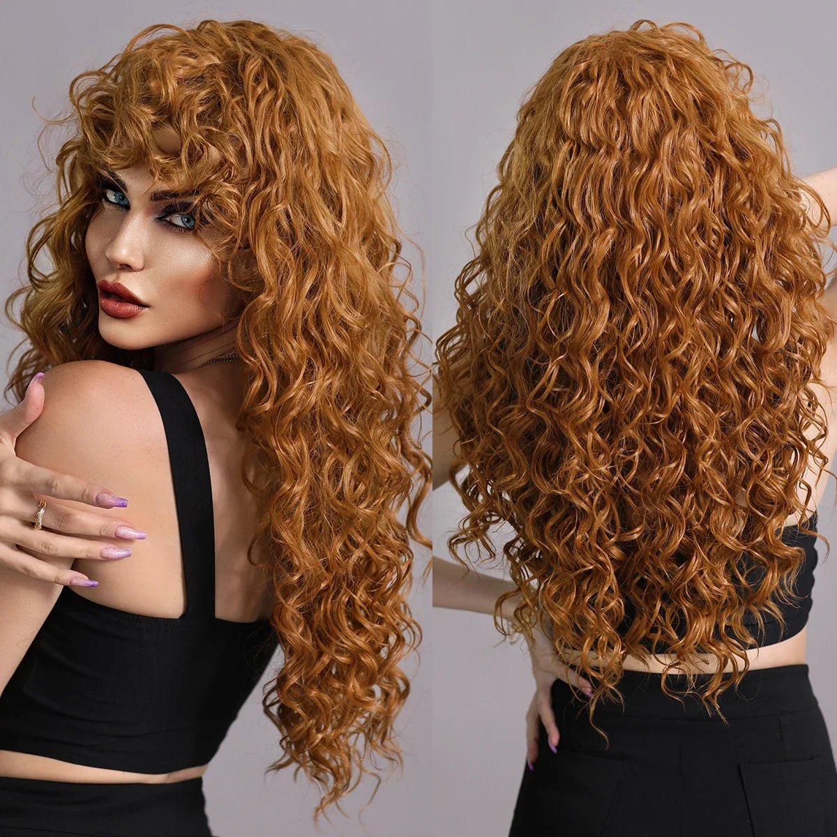 Stylish Long Wavy Wig - HairNjoy