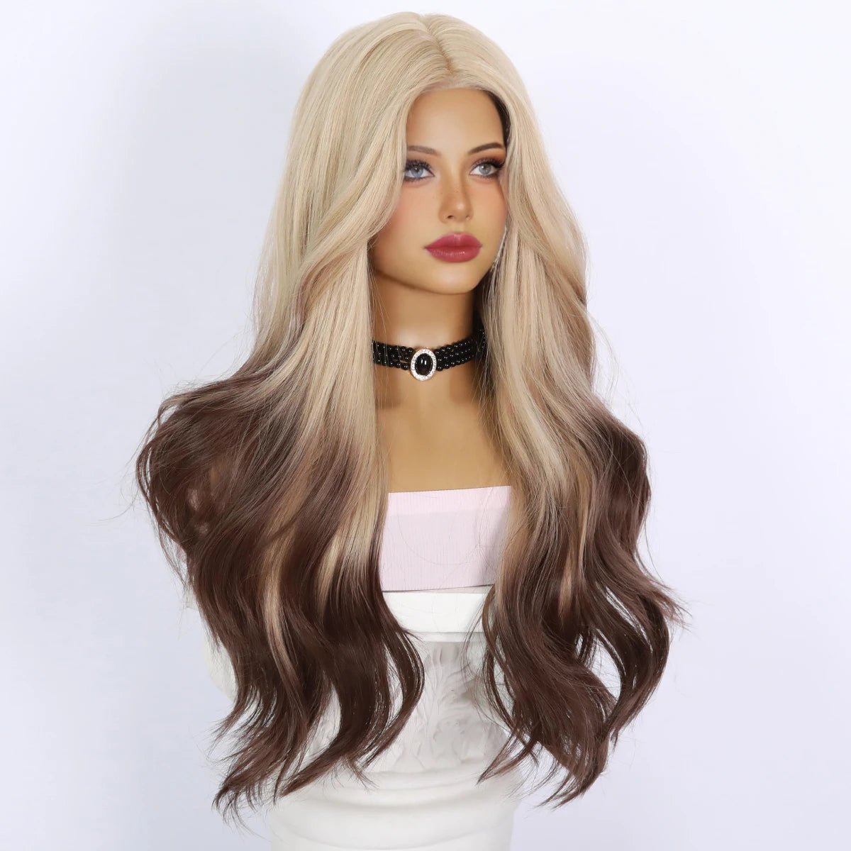 Stylish Ombre Long Wavy Wigs - HairNjoy