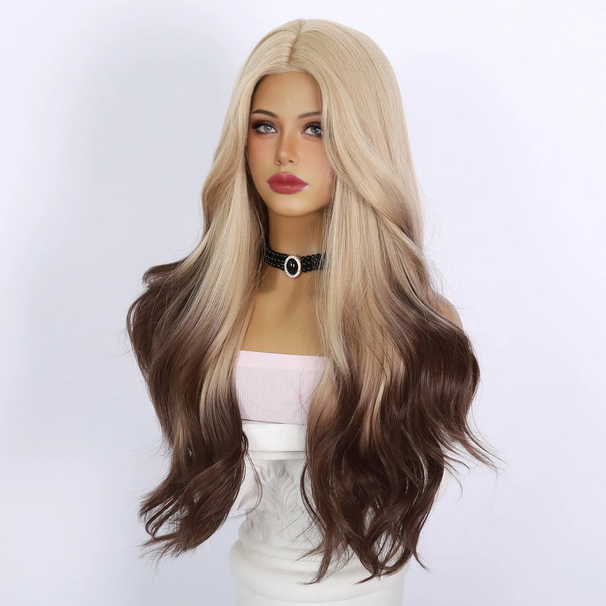 Stylish Ombre Long Wavy Wigs - HairNjoy