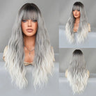 Stylish Synthetic Wig with Bangs - HairNjoy