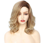 Synthetic Short Blonde Curly Bob Wig - HairNjoy