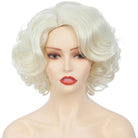 Synthetic Short Blonde Curly Bob Wig - HairNjoy