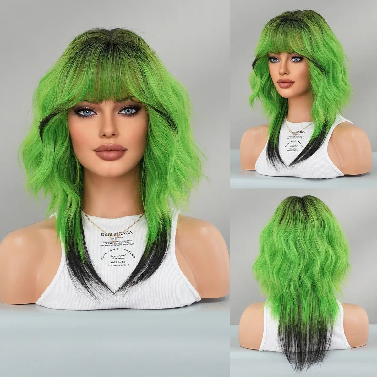 Synthetic Wig with Neat Bangs - HairNjoy