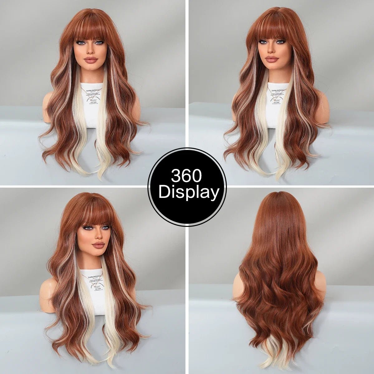 Synthetic Wig with Neat Bangs - HairNjoy