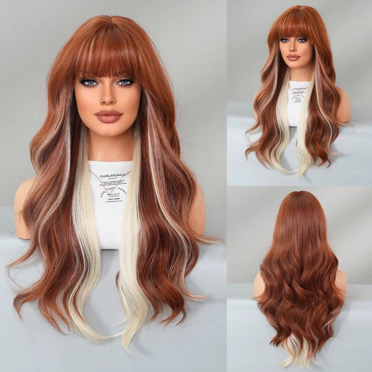 Synthetic Wig with Neat Bangs - HairNjoy