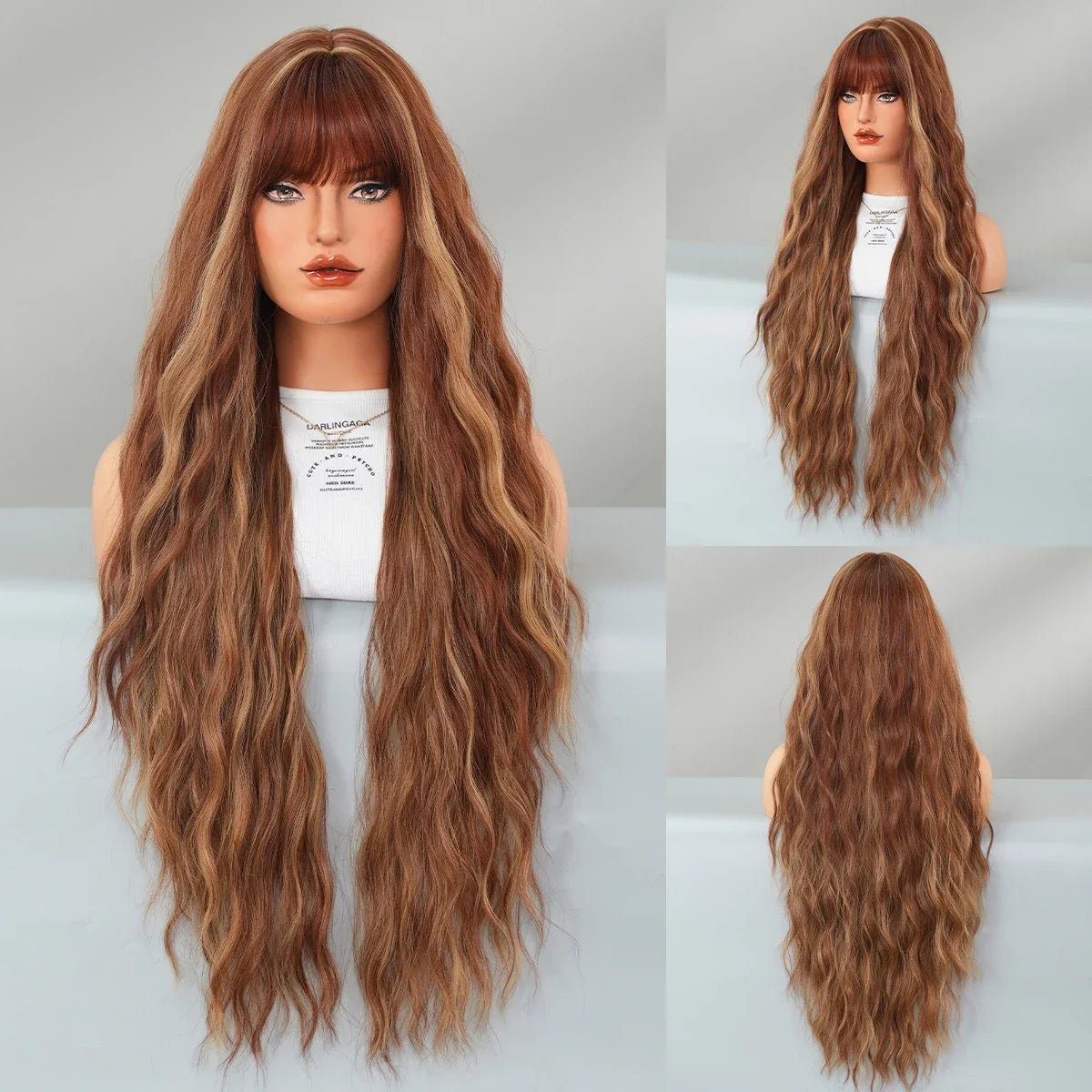 Synthetic Wig with Neat Bangs - HairNjoy