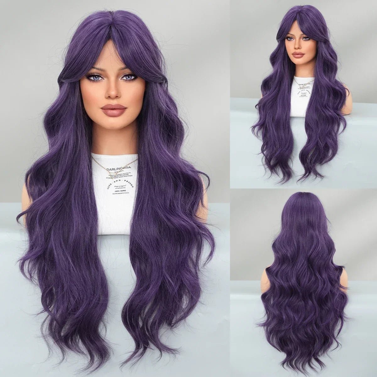 Synthetic Wig with Neat Bangs - HairNjoy