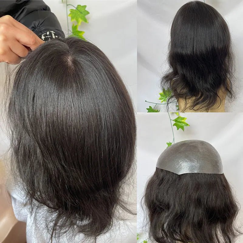 Thin Skin PU Base Long Toupee - HairNjoy