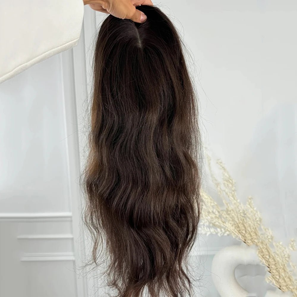 Wavy Silk Base Human Hair Topper - HairNjoy