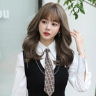 Wavy Synthetic Wig with Fluffy Bangs - HairNjoy