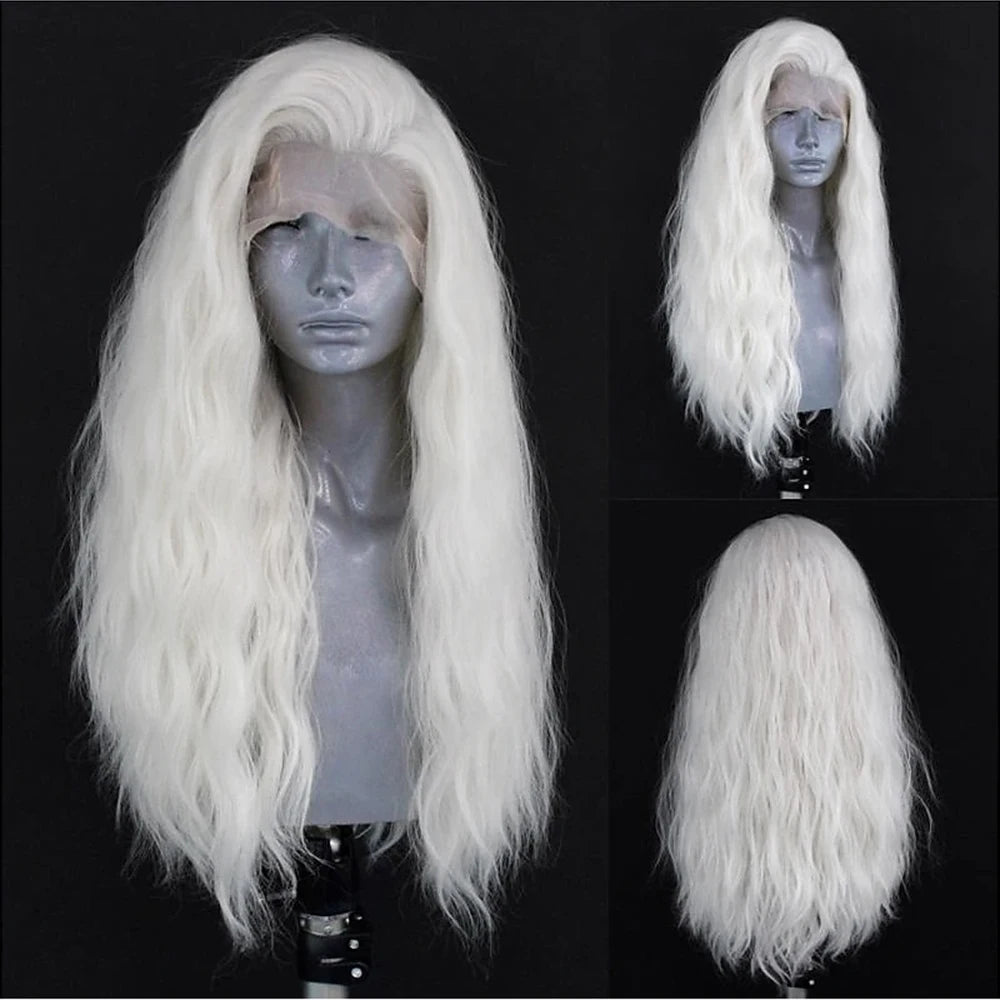 White Edgy Synthetic Wig Collection - HairNjoy