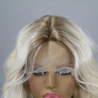 White Gradient Natural Fluffy Wig - HairNjoy