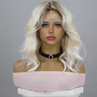 White Gradient Natural Fluffy Wig - HairNjoy