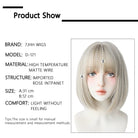 White Grey Bob Wig - HairNjoy