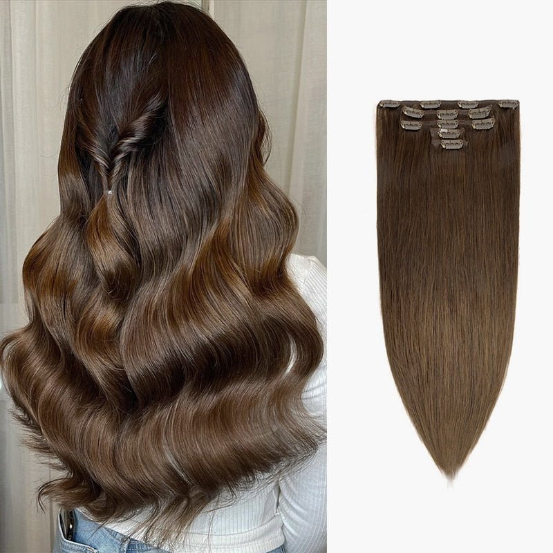 100% Remy Human Hair Clip In Extensions - HairNjoy