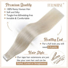 100% Remy Human Hair Invisible Silky Tape in Extensions - HairNjoy
