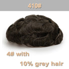 100% Remy Human Hair Natural Toupee for Men - HairNjoy