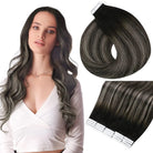 100% Remy Natural Human Hair Tape in Extensions - HairNjoy